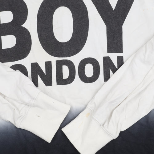 BOY London Men's Multicoloured Logo Sweatshirt M Pullover