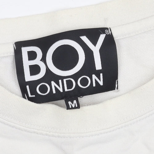 BOY London Men's Multicoloured Logo Sweatshirt M Pullover