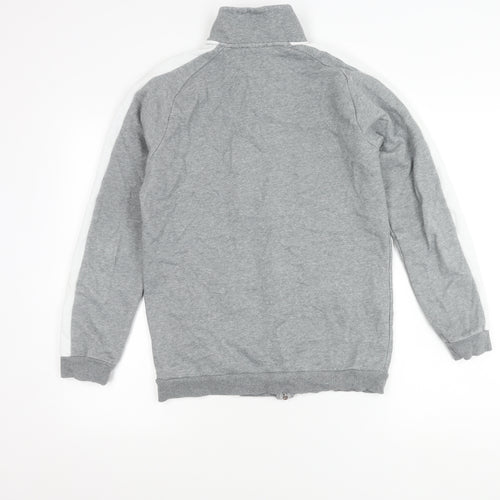 Puma Men's Grey XS Full Zip Basic Sports Jacket