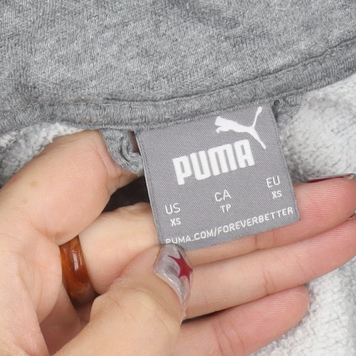 Puma Men's Grey XS Full Zip Basic Sports Jacket