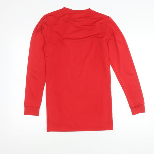 Pendle Men’s Red Long Sleeve Athletic Fit Crew Neck Sports Top M