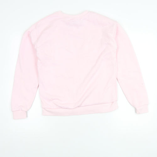 Hello Kitty Girls Pink Pullover Sweatshirt 14-15 Years Graphic Print