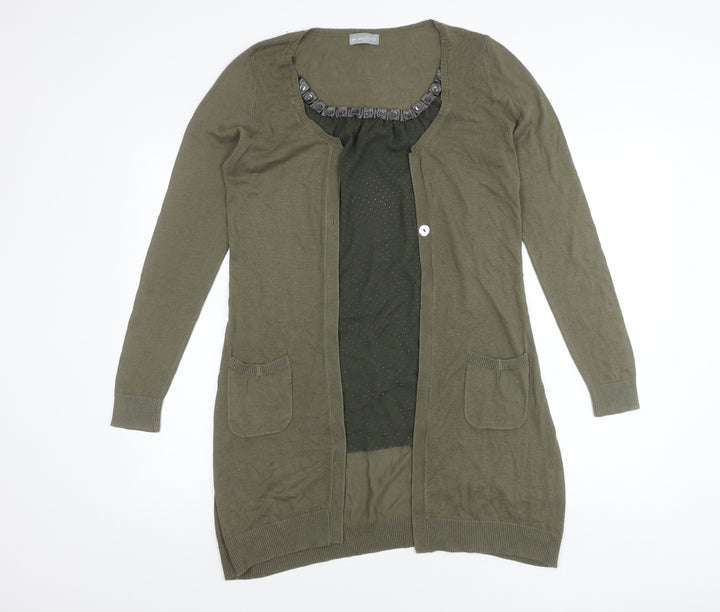 Marks and Spencer Women’s Green Long Sleeve Cardigan Size 12