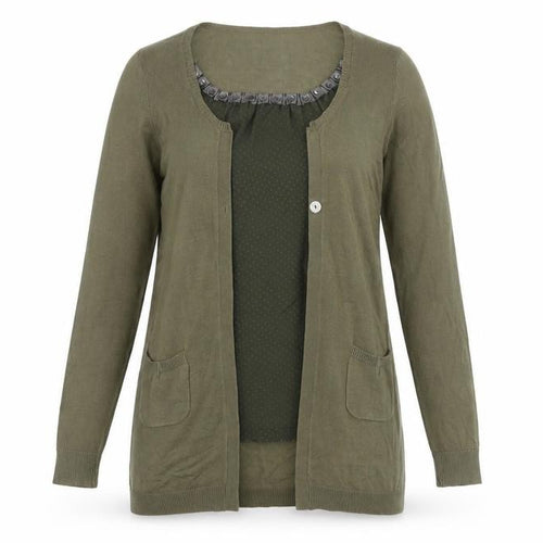Marks and Spencer Women’s Green Long Sleeve Cardigan Size 12