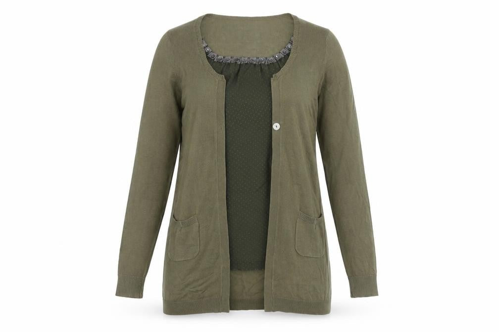 Marks and Spencer Women’s Green Long Sleeve Cardigan Size 12