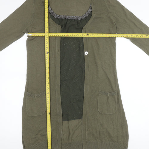 Marks and Spencer Women’s Green Long Sleeve Cardigan Size 12
