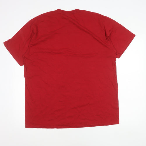 Port & Company Men's XL Red Funny Quote Graphic T-Shirt Cotton