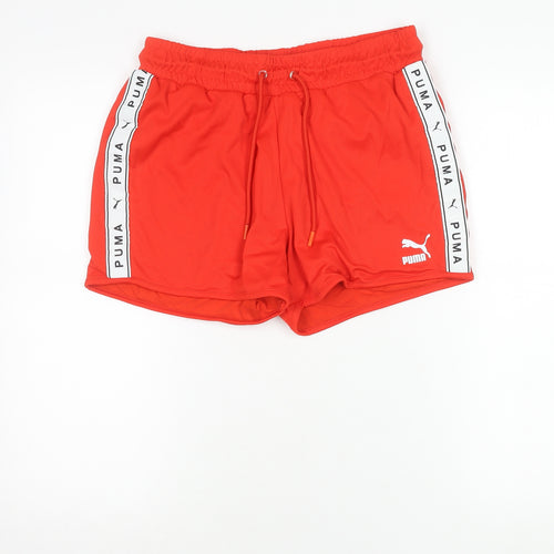 Puma Womens Red Athletic Skort M Elastic Waist Running Gym