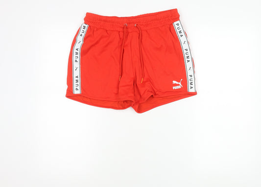 Puma Womens Red Athletic Skort M Elastic Waist Running Gym