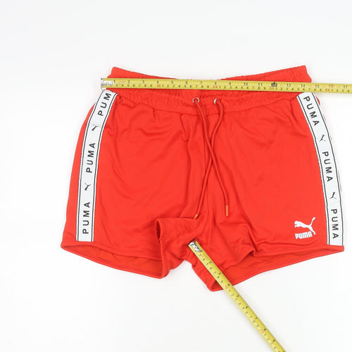 Puma Womens Red Athletic Skort M Elastic Waist Running Gym