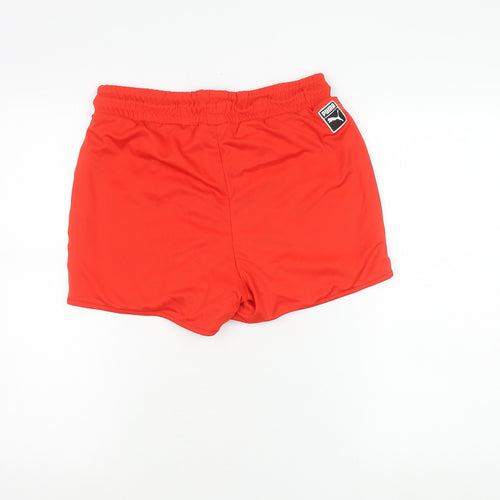 Puma Womens Red Athletic Skort M Elastic Waist Running Gym