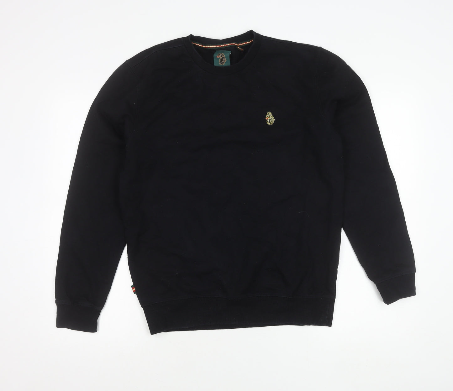 Luke Sport Men's Black Sweatshirt L Pullover Crew Neck Cotton