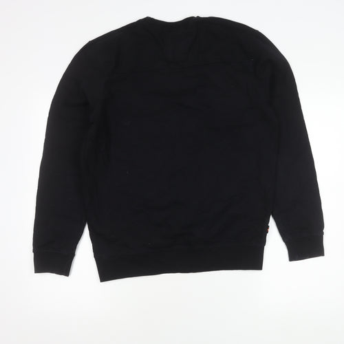 Luke Sport Men's Black Sweatshirt L Pullover Crew Neck Cotton