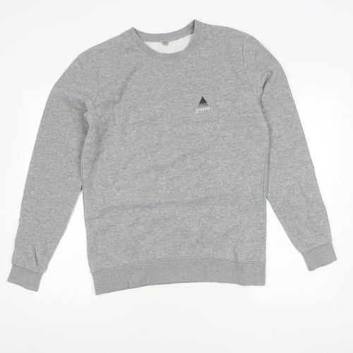 Continental Men’s Grey M Pullover Sweatshirt Logo Crew Neck