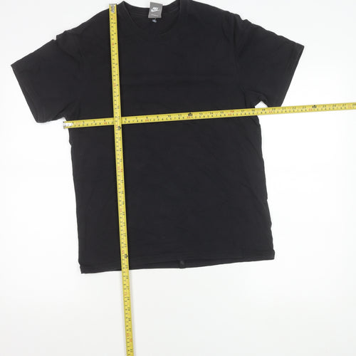 Nike Men’s Black Graphic Print T-Shirt Size S Crew Neck Cotton