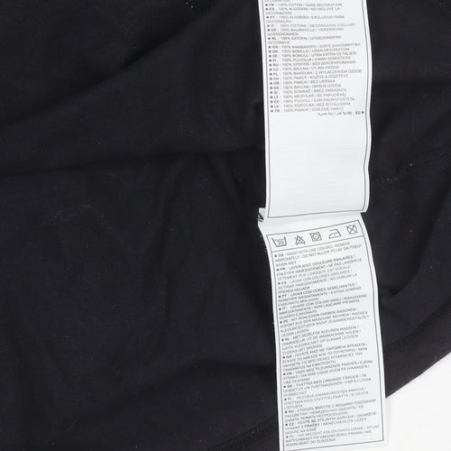Nike Men’s Black Graphic Print T-Shirt Size S Crew Neck Cotton