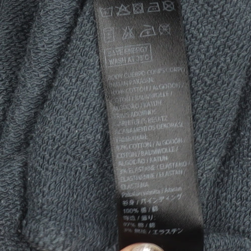 Topshop Women’s Blue Pullover Sweatshirt UK 6 Cotton Blend