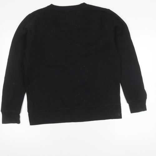 Ringspun Men’s Black Graphic Sweatshirt Small Pullover Biker Retro
