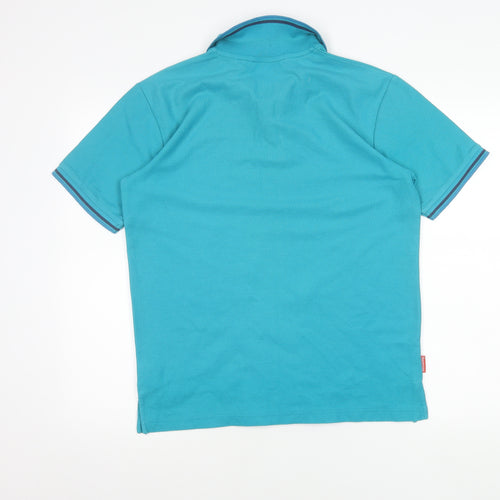 Slazenger Men’s Blue Polo Shirt M Regular Fit Casual Sportswear