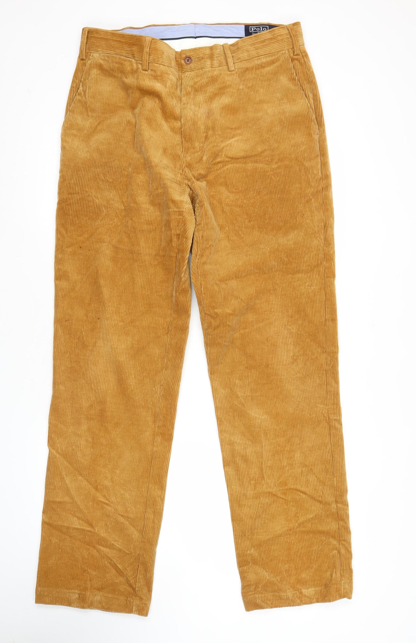 Polo Ralph Lauren Men’s Brown Corduroy Classic Fit Trousers 33x32