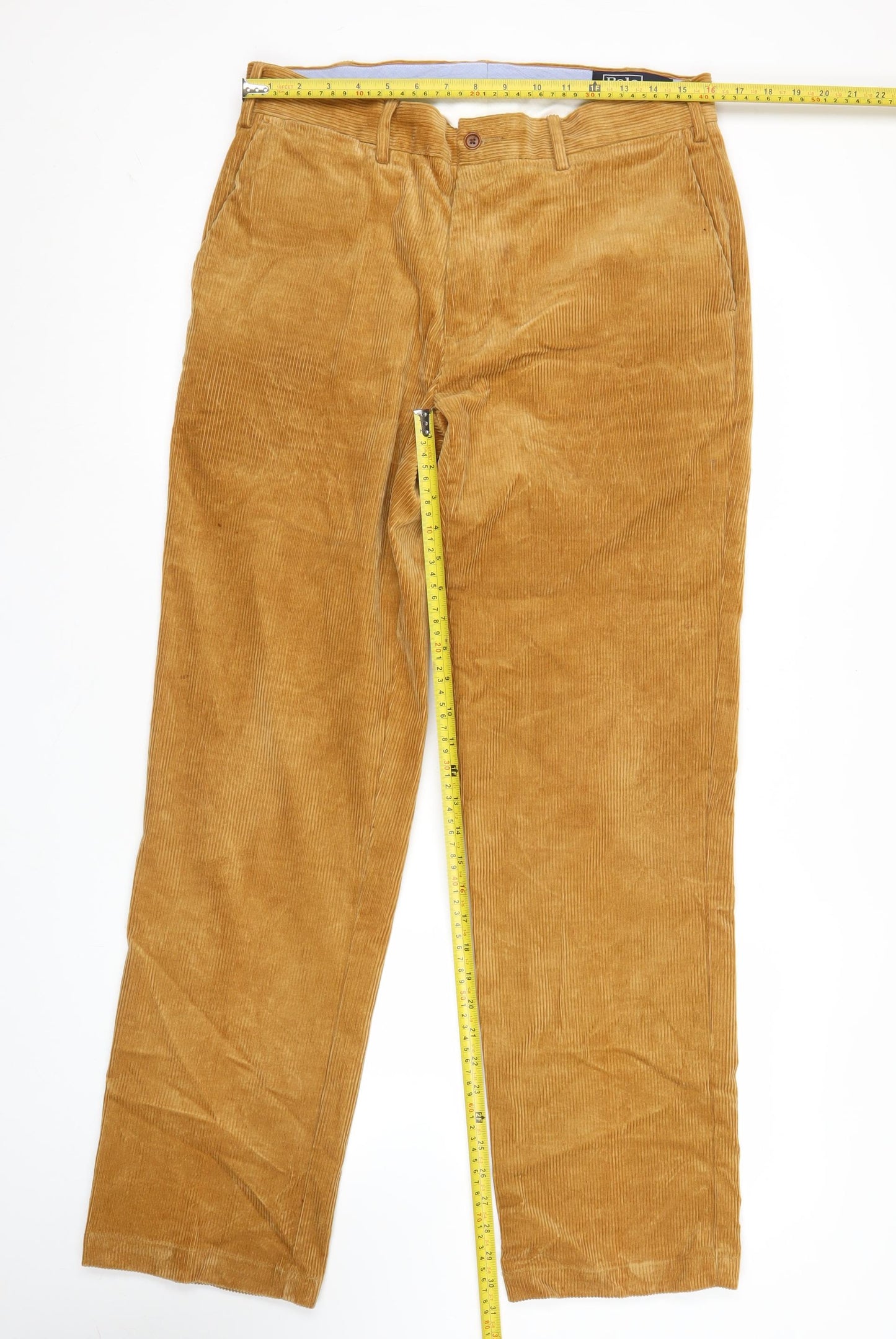 Polo Ralph Lauren Men’s Brown Corduroy Classic Fit Trousers 33x32