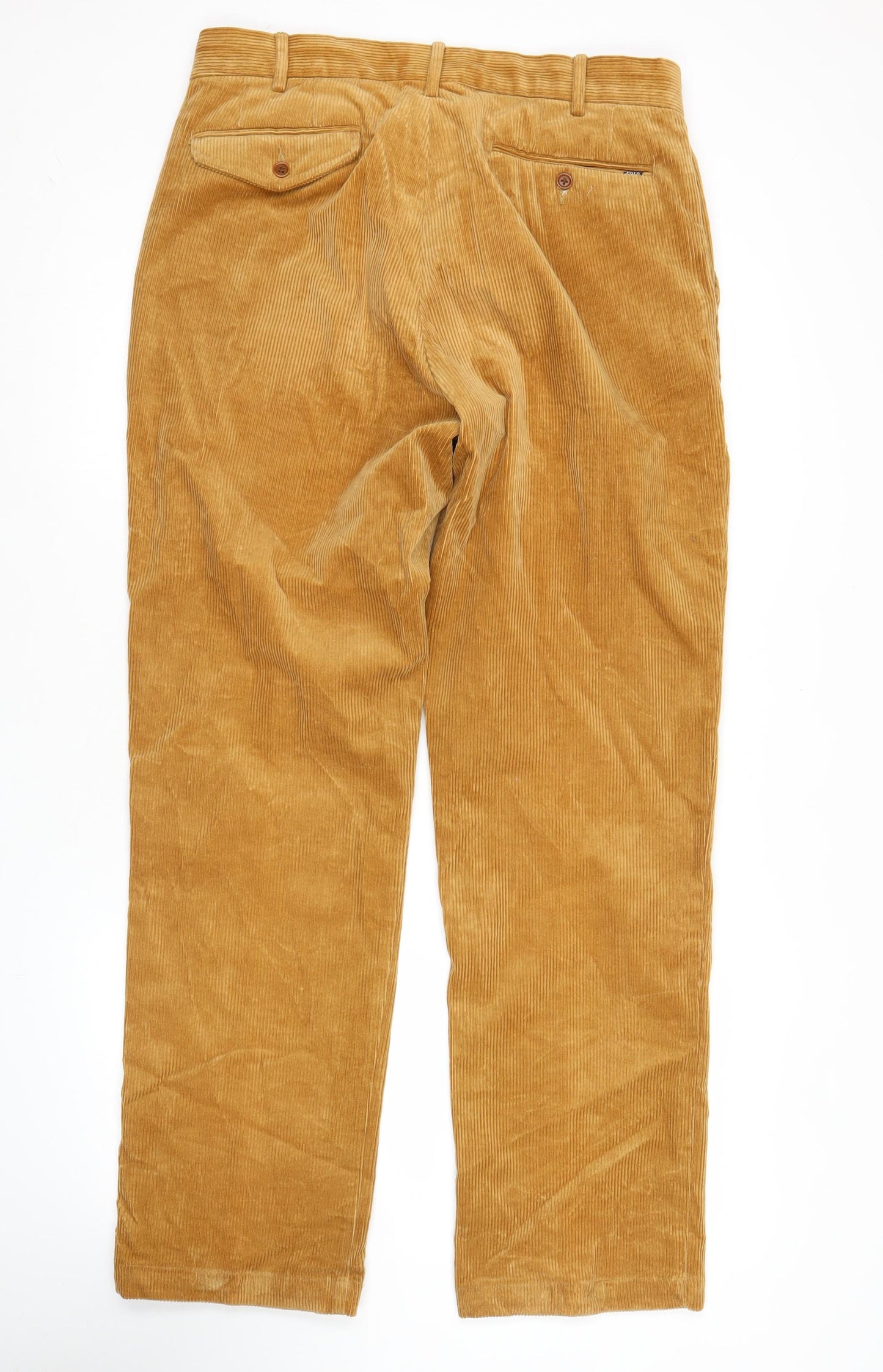 Polo Ralph Lauren Men’s Brown Corduroy Classic Fit Trousers 33x32
