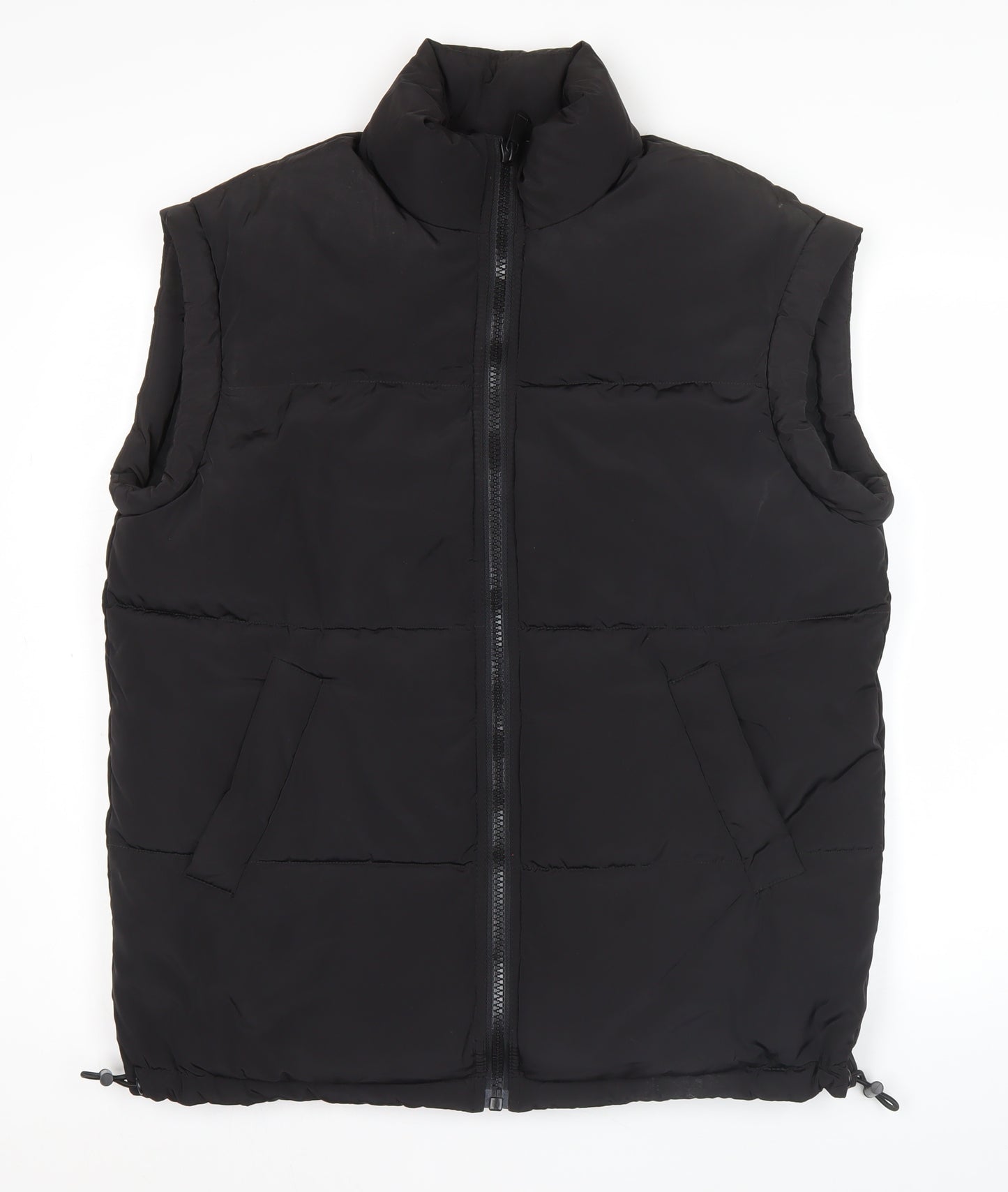 H&M Men’s Black XS Puffer Waistcoat Lightweight Insulated