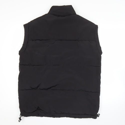 H&M Men’s Black XS Puffer Waistcoat Lightweight Insulated