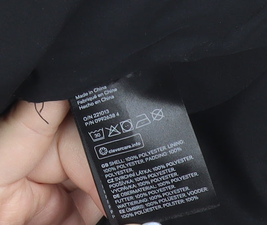 H&M Men’s Black XS Puffer Waistcoat Lightweight Insulated