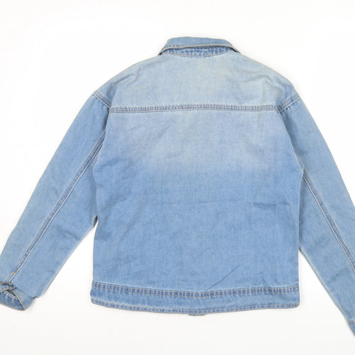 George Girls Blue Denim Sequin Shirt Jacket 12-13 Years Button Up