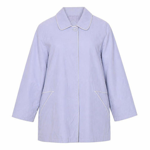 Perkertex Womens Purple Mid-Length Coat Size 10/12 Vintage Overcoat