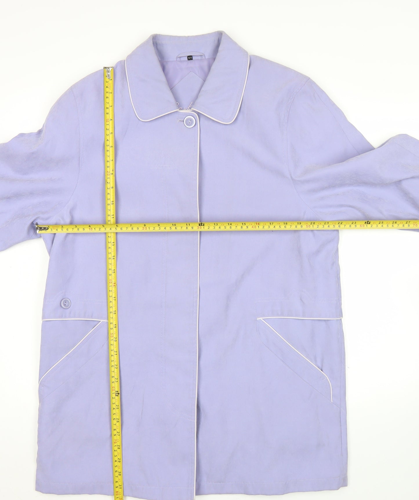 Perkertex Womens Purple Mid-Length Coat Size 10/12 Vintage Overcoat