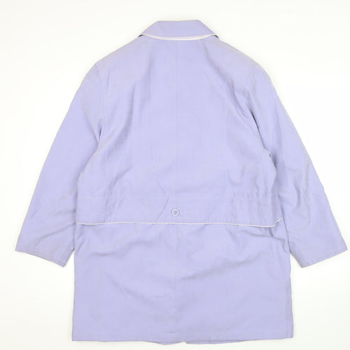 Perkertex Womens Purple Mid-Length Coat Size 10/12 Vintage Overcoat