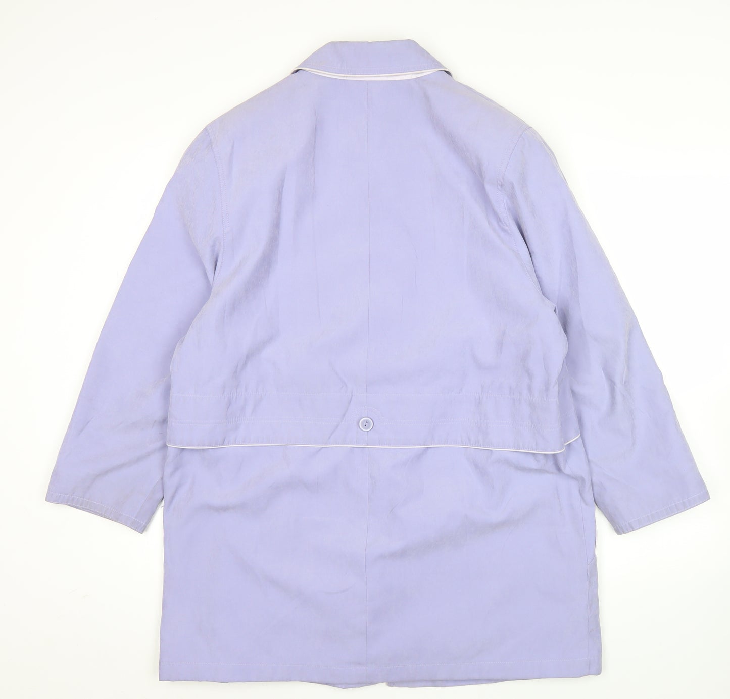 Perkertex Womens Purple Mid-Length Coat Size 10/12 Vintage Overcoat