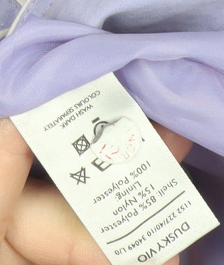 Perkertex Womens Purple Mid-Length Coat Size 10/12 Vintage Overcoat