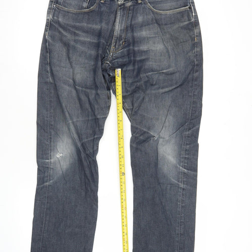 Marks and Spencer Autograph Men’s Blue 32W 31L Slim Straight Jeans