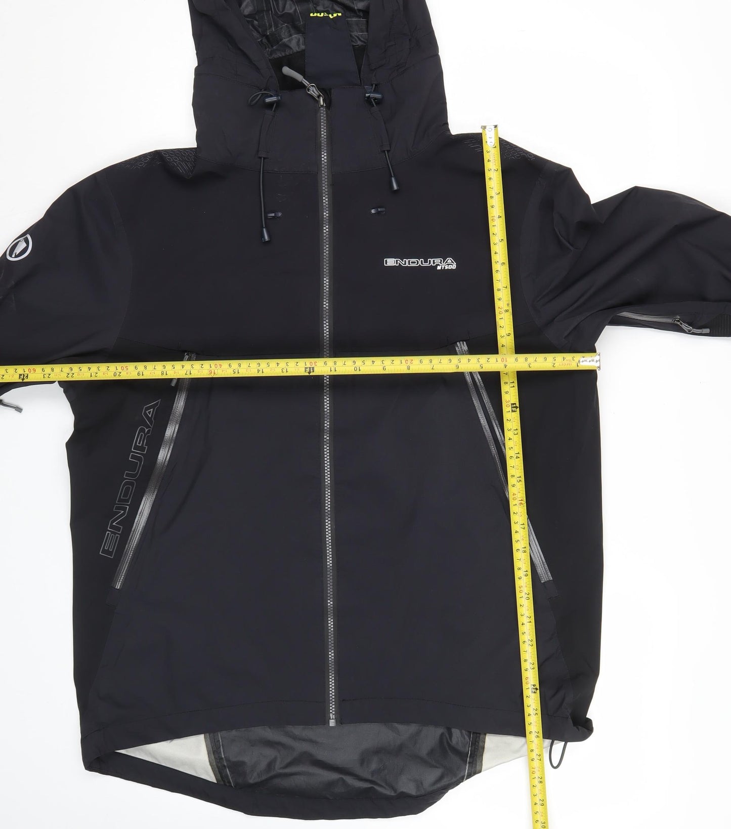 Endura Men's Black L Waterproof Cycling Rain Jacket Hooded Outdoor