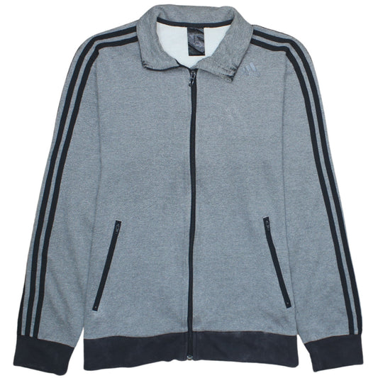 Adidas Men’s Grey Track Jacket M Regular Fit Full Zip
