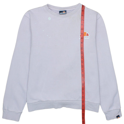 Ellesse Women's Purple Sweatshirt UK 10 Crew Neck Pullover Logo Sportswear