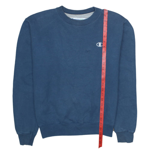 Champion Men’s Blue Sweatshirt M Crew Neck Pullover Logo Classic