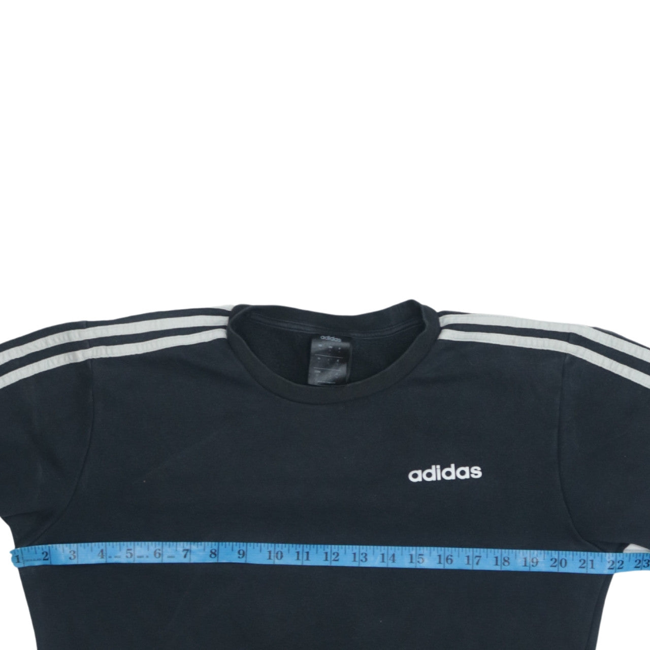 adidas Men’s Black Small Sweatshirt Long Sleeve Pullover Sports Logo