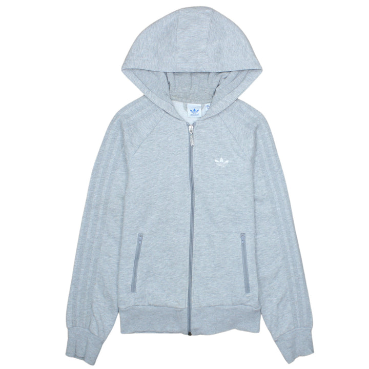 Adidas Mens Grey XS Full Zip Hoodie Lightweight Sportswear