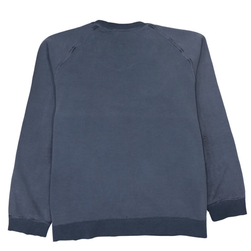 Adidas Mens Blue XL Sweatshirt Pullover Logo Crew Neck Long Sleeve