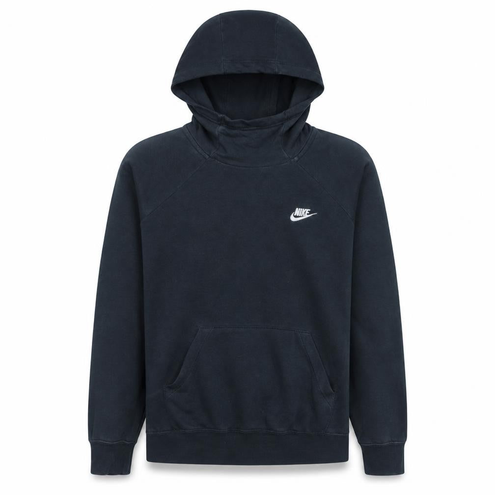 Front view of Nike Men's Black Pullover Hoodie Medium Sportswear Sweatshirt