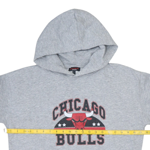 Jennyfer Chicago Bulls Grey Pullover Hoodie Unisex S Basketball Logo