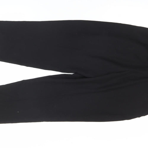 H&M Women’s Black Size 10 Paperbag Tapered Belted Trousers