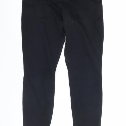 H&M Womens Black Size 10 Slim Fit Tapered Work Trousers