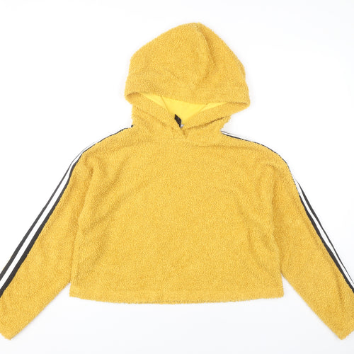 915 Generation Girls Yellow Pullover Hoodie Age 12-13 Years Fleece Lined