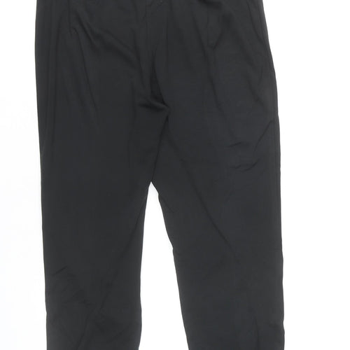 Marks and Spencer Women Black Size 12 Cropped Jersey Leggings