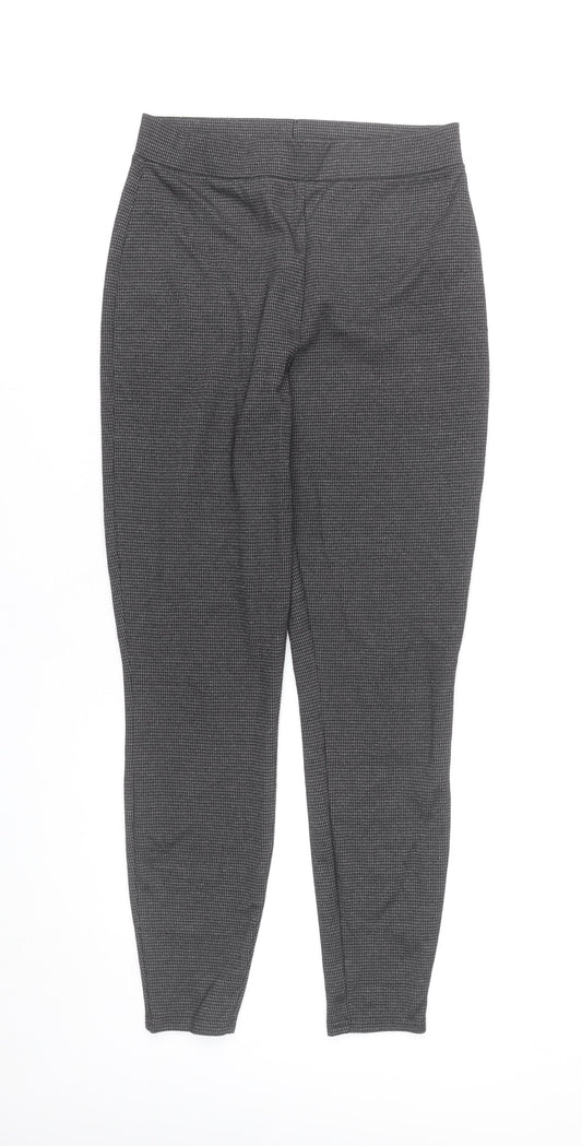Papaya Womens Grey Geometric Stretch Leggings Size 8